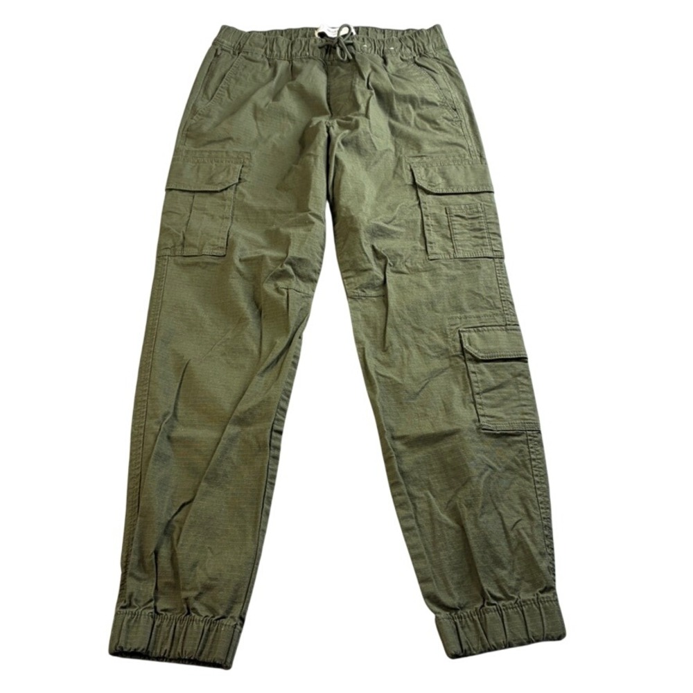 Hollister Womens Olive Green Cargo Jogger Pants Ripstop Utility Size S Small